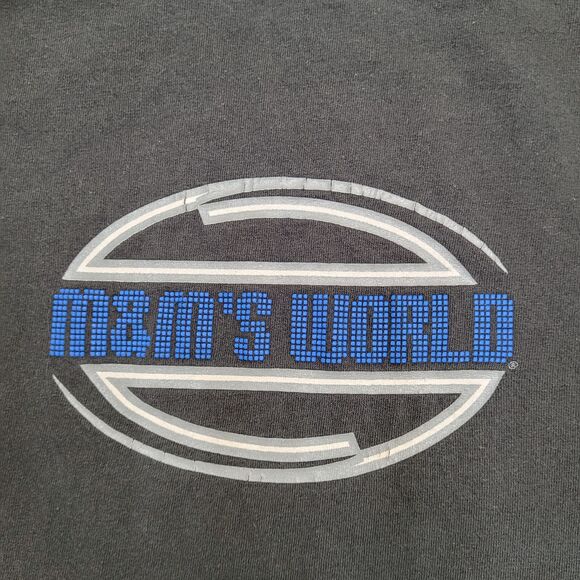 Vintage M&M Chocolate Lover Shirt 2XL 25x27 Black - Picture 3 of 13